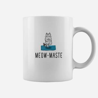 Meow Namaste Yoga Cat Coffee Mug - Thegiftio UK