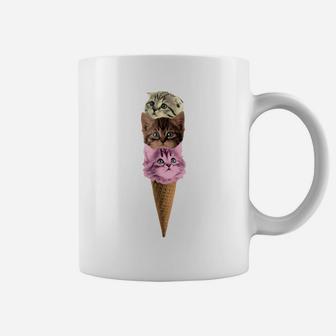 Meow-Scream Ice Cream Cone Kitten Pun Graphic Coffee Mug | Crazezy DE