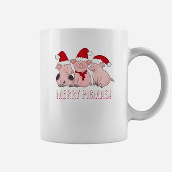 Merry Pigmas Pig Lover Christmas Sweatshirt Coffee Mug | Crazezy