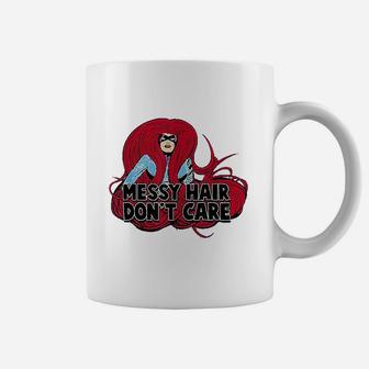 Messy Hair Dont Care Graphic Coffee Mug | Crazezy UK