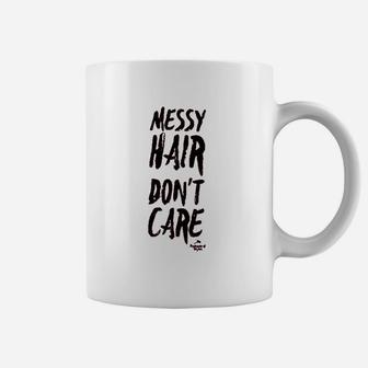 Messy Hair Dont Care Off Shoulder Coffee Mug - Thegiftio UK