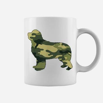 Military Newfoundland Camo Men Print Us Dog Pup Veteran Gift Coffee Mug | Crazezy