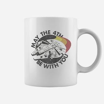 Millennium Falcon Retro May The 4Th Be With You Coffee Mug | Crazezy