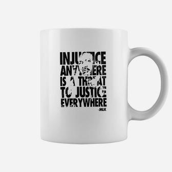 Mlk Injustice Is A Threat To Justice Coffee Mug | Crazezy