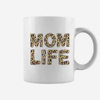 Mom Life Leopard Print Mom Pride Quote Coffee Mug - Thegiftio UK