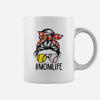 Mom Life Softball Baseball Mothers Day Coffee Mug | Crazezy AU