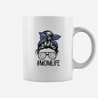Mom Life Volleyball Mothers Day Coffee Mug | Crazezy UK