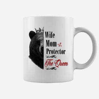 Mommy Queen Bear Wife Mom Protector Queen Mothers Day Gift Sweatshirt Coffee Mug | Crazezy DE