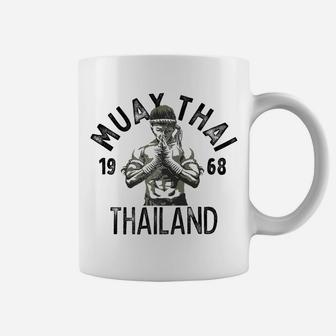 Muay Thai Thailand Vintage Tiger Fighter Training Gift Coffee Mug | Crazezy DE