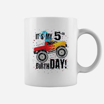 My 5Th Birthday Monster Truck Coffee Mug | Crazezy UK