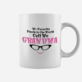 My Favorite People In The World Call Me Grandma Coffee Mug | Crazezy CA