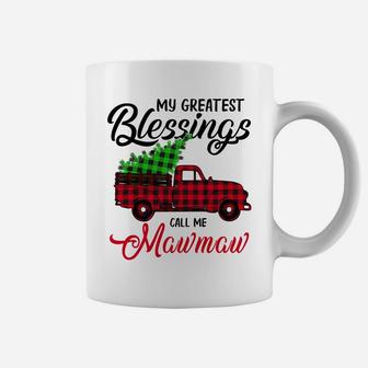 My Greatest Blessings Call Me Mawmaw Xmas Gifts Christmas Sweatshirt Coffee Mug | Crazezy DE