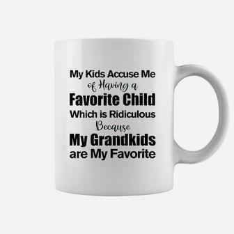 My Kids Accuse Me Of Having A Favorite Child Funny Coffee Mug | Crazezy UK