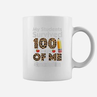 My Students Survived 100 Days Of Me Homeschool Mom Coffee Mug - Seseable