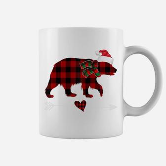 Nana Bear Christmas Pajama Red Plaid Buffalo Family Gifts Coffee Mug | Crazezy