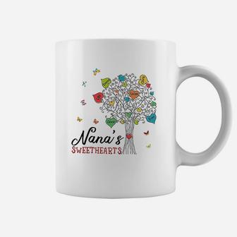 Nana Sweethearts Hearts Family Tree Coffee Mug | Crazezy CA