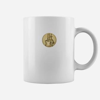 Netsuke Of Rabbit Stirring Elixir Ivory Japanese Art Coffee Mug - Thegiftio