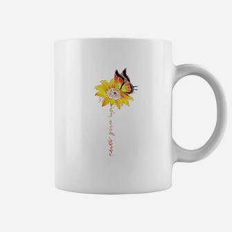 Never Give Up Sunflower Coffee Mug | Crazezy CA