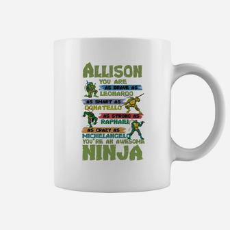 Ninja Turtle Tshirt - Allison - Custom Coffee Mug - Thegiftio UK