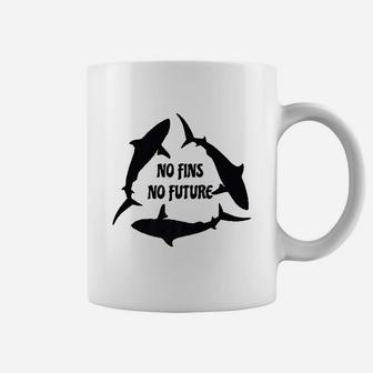 No Fins No Future Save Shark Coffee Mug - Thegiftio UK