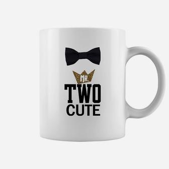 Noah Boytique Boys 2Nd Birthday Two Cute Black And Gold Bow Tie Coffee Mug | Crazezy