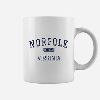Norfolk Virginia Est Coffee Mug | Crazezy