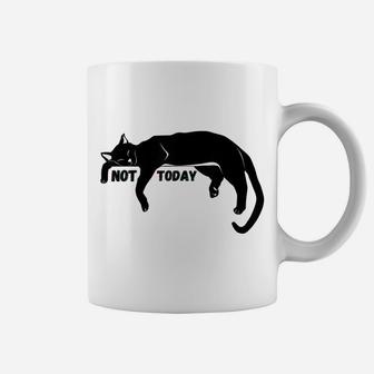 Not Today Lazy Sleepy Kitty Cat Lovers Funny Cute Nope Fun Coffee Mug | Crazezy DE