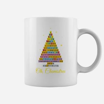 Oh Chemistree Chemistry Periodic Table Elements Xmas Tree Sweatshirt Coffee Mug | Crazezy AU