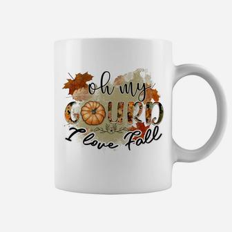 Oh My Gourd I Love Fall Sweatshirt Coffee Mug | Crazezy CA