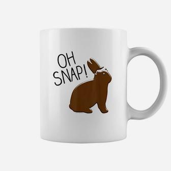 Oh Snap Funny Chocolate Bunny Easter Coffee Mug | Crazezy