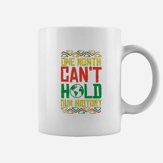 One Month Cant Hold History Kente Black Pride Coffee Mug - Thegiftio UK