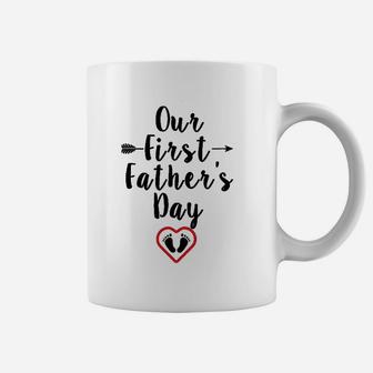 Our First Fathers Day Coffee Mug | Crazezy