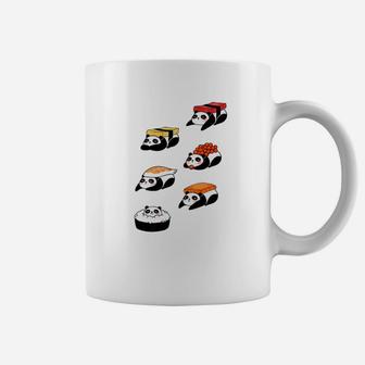 Panda Bear Sushi Sashimi Japanese Food Funny Cute Coffee Mug - Thegiftio