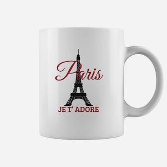 Paris Je T'adore France Eiffel Tower French Coffee Mug | Crazezy AU