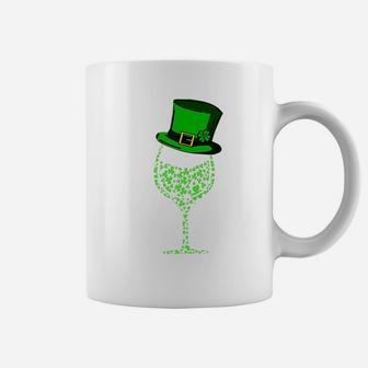 Patricks Day Shamrock Wine Top Hat Glass 2019 Coffee Mug - Thegiftio UK