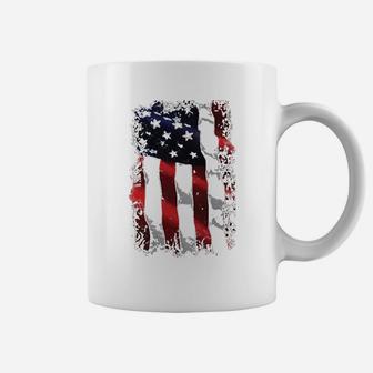 Patriotic American Flag Baseball Coffee Mug | Crazezy