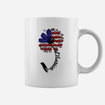 Patriotic Daisy Flag Merica Cute 4Th Of July Womens Gift Coffee Mug | Crazezy AU