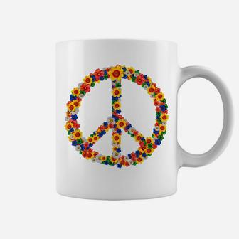 Peace Love 60S 70S Flower Power Hippie Outfit Coffee Mug | Crazezy DE