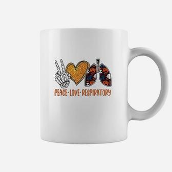 Peace With Love Respiratory Coffee Mug | Crazezy CA