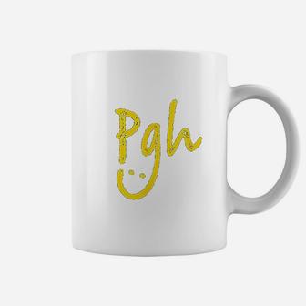 Pgh Pittsburgh Smiley Face Cute Coffee Mug - Thegiftio UK