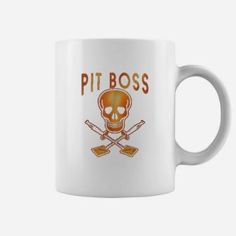 Pit Boss Grilling Skull And Spatulas Coffee Mug | Crazezy CA
