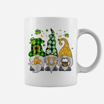 Plaid Gnomes St Patricks Day Shamrock Gnome Irish Gift Coffee Mug | Crazezy CA
