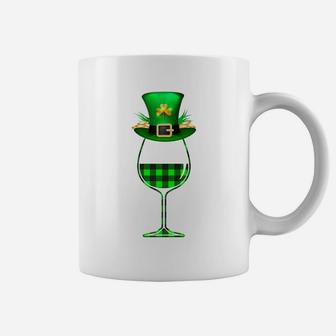 Plaid Irish Wine Glass Patrick Day Gif Coffee Mug - Thegiftio UK