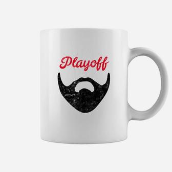 Playoff Beard Funny Hockey Distressed Playoff Coffee Mug - Thegiftio UK