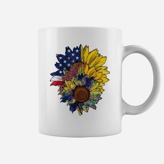 Plus Size Graphic Sunflower Painting Bouquet Flower Lovers Coffee Mug | Crazezy CA