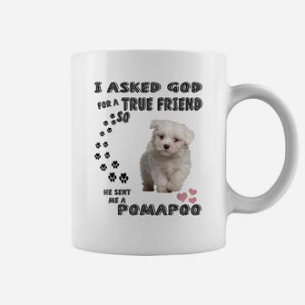 Pooranian Dog Mom, Pompoo Dad Pomeroodle Print, Cute Pomapoo Coffee Mug | Crazezy AU