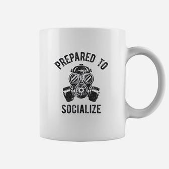 Prepared To Socialize Funny Gas Coffee Mug | Crazezy CA