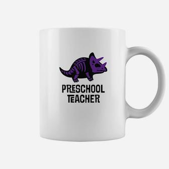 Preschool Teacher Dinosaur Teacher Coffee Mug | Crazezy