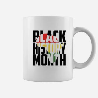 Pride Black History Month Africa Map Coffee Mug - Seseable