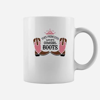 Princess Cowboy Boots Western Cowgirl Coffee Mug | Crazezy